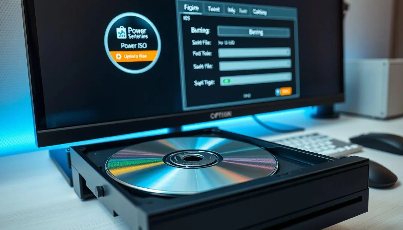 Cara Burning File ke CD/DVD dengan Power ISO (c) Ilustrasi AI