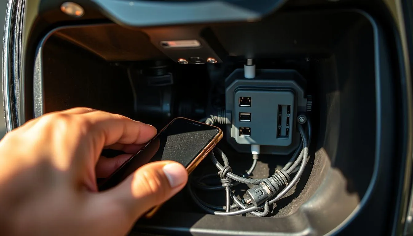 Ilustrasi Cara Menggunakan Power Outlet Motor (c) Ilustrasi AI