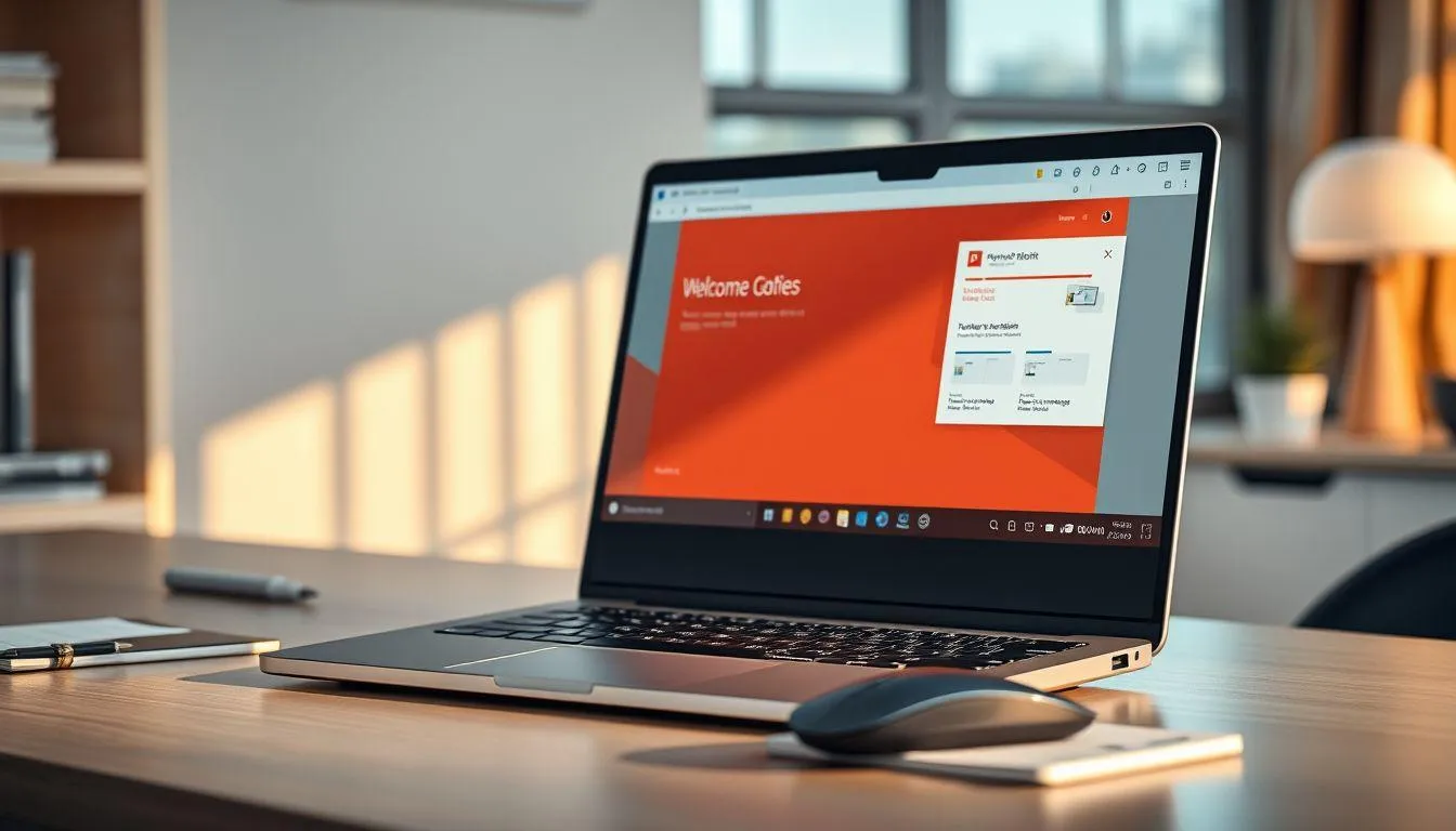 Cara Membuka dan Memulai PowerPoint (c) Ilustrasi AI