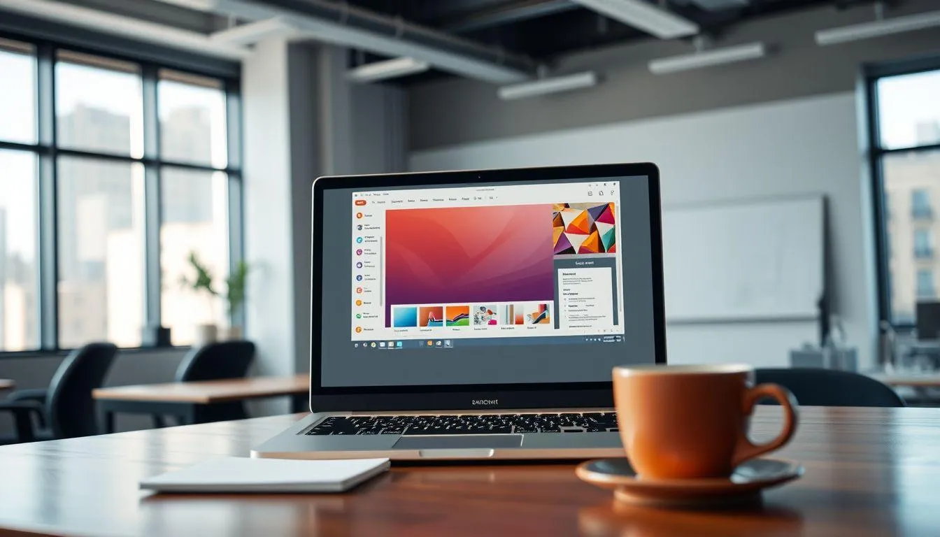 Memilih Tema dan Template Presentasi (c) Ilustrasi AI