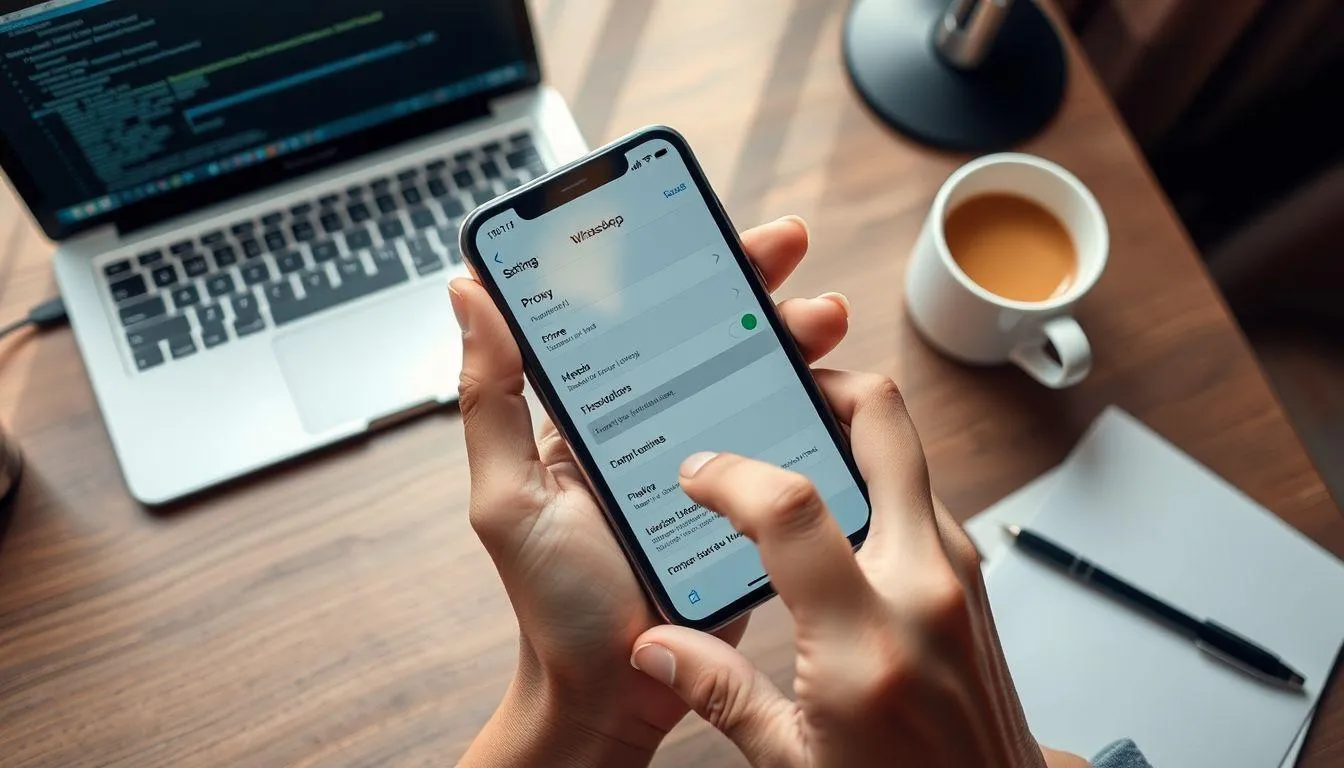 4. Cara Mengatasi Masalah Koneksi Proxy di WA iPhone (c) Ilustrasi AI
