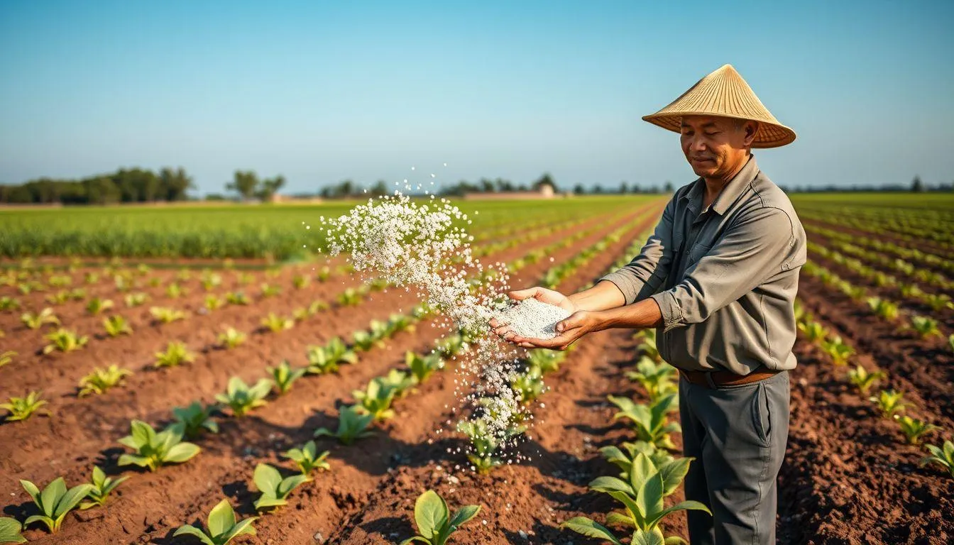 3. Cara Menggunakan Pupuk NPK Mutiara Grower dengan Metode Tabur (c) Ilustrasi AI