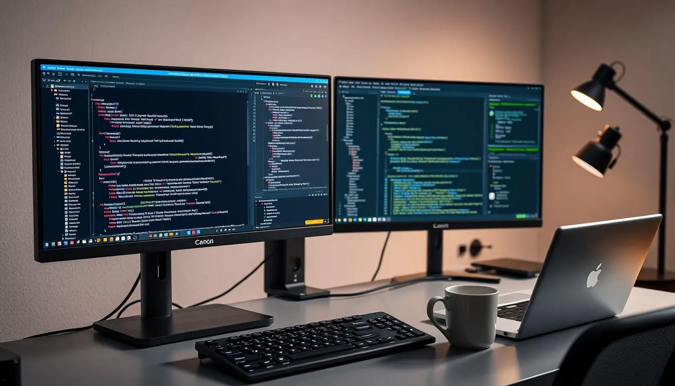 Menggunakan IDE dan Text Editor untuk Python (c) Ilustrasi AI
