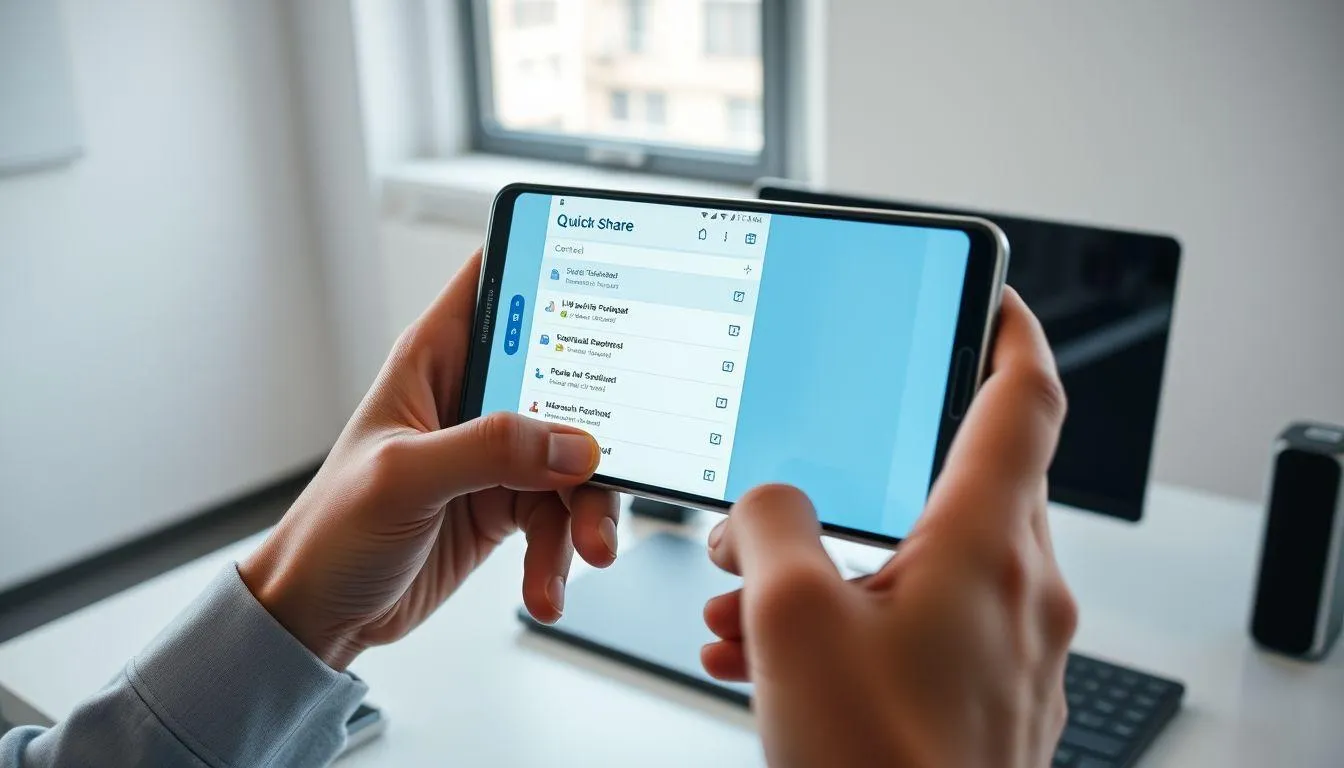 3. Cara Menggunakan Quick Share Samsung ke Kontak (c) Ilustrasi AI
