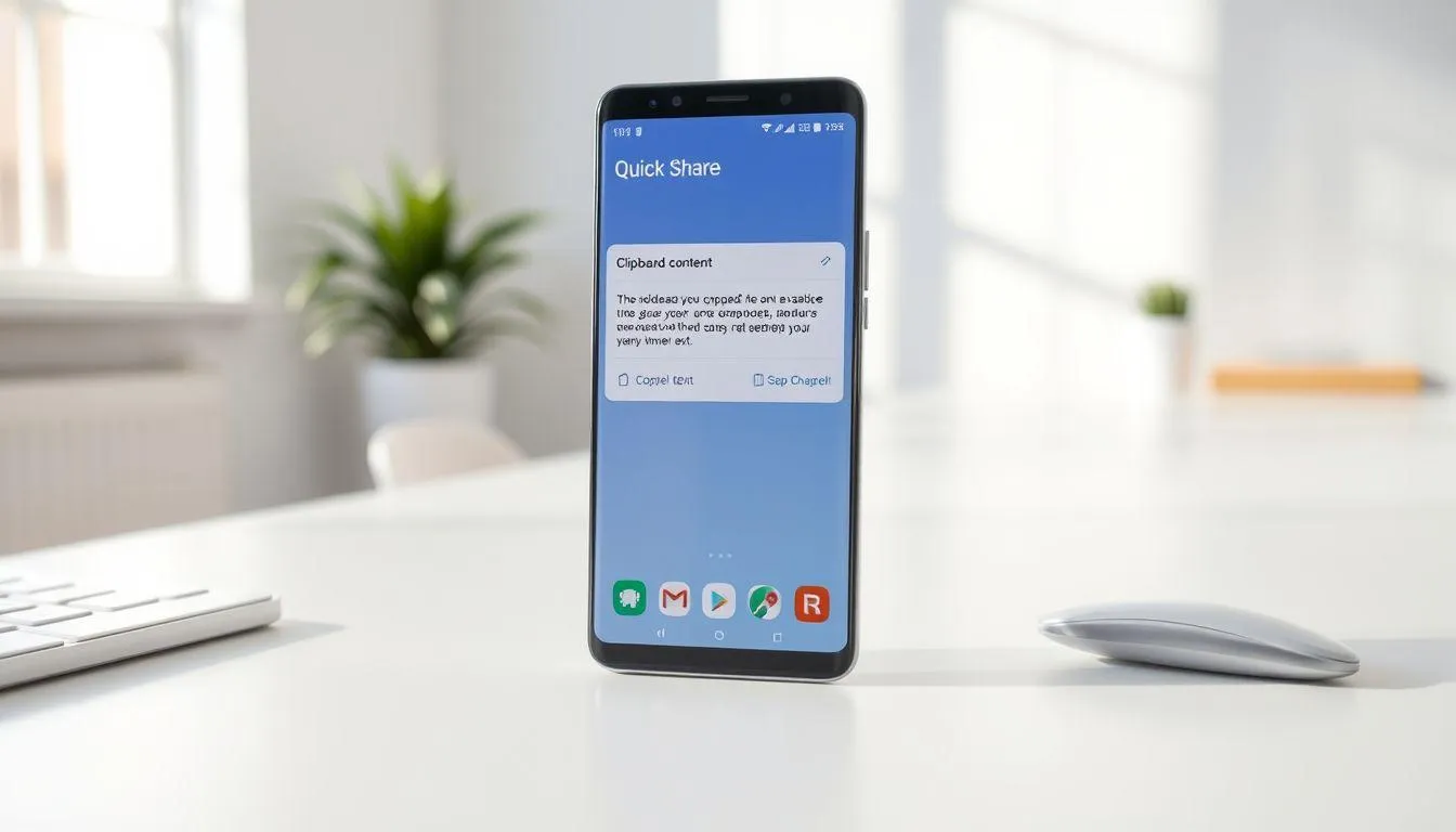 7. Cara Berbagi Konten Clipboard dengan Quick Share Samsung (c) Ilustrasi AI
