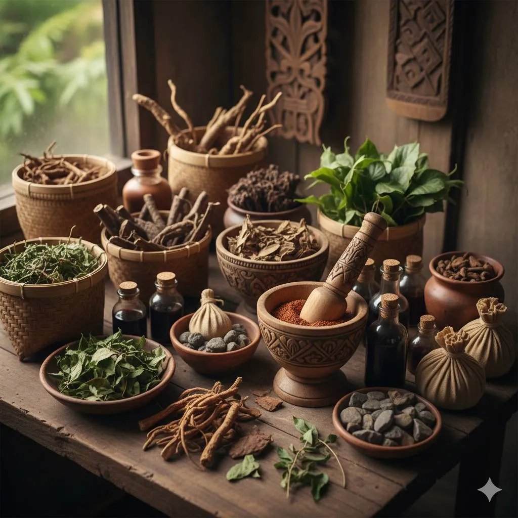 Manfaat yang Dapat Diperoleh dari Penggunaan Ramuan Dayak (c) Ilustrasi AI