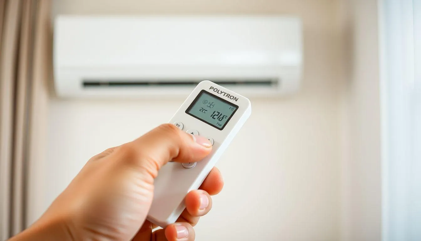 3. Cara Mengaktifkan Mode Cool pada Remote AC Polytron (c) Ilustrasi AI