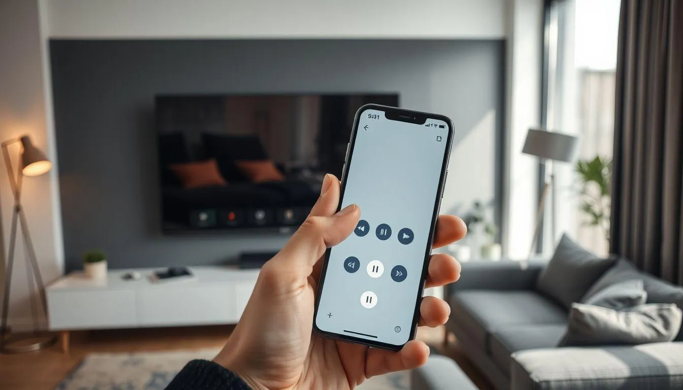Menggunakan Aplikasi Smartphone sebagai Remote TV (c) Ilustrasi AI