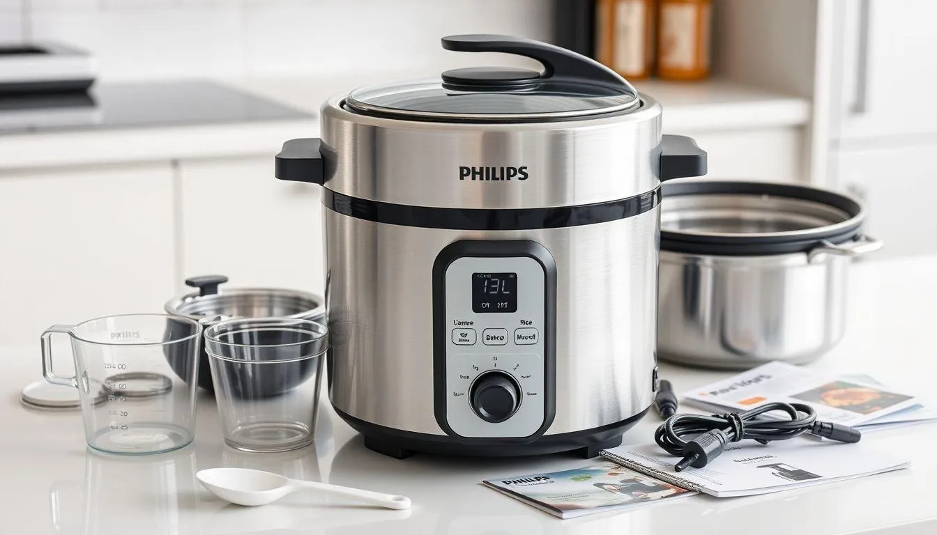 Spesifikasi dan Isi Paket Rice Cooker Philips 3000 Series (c) Ilustrasi AI
