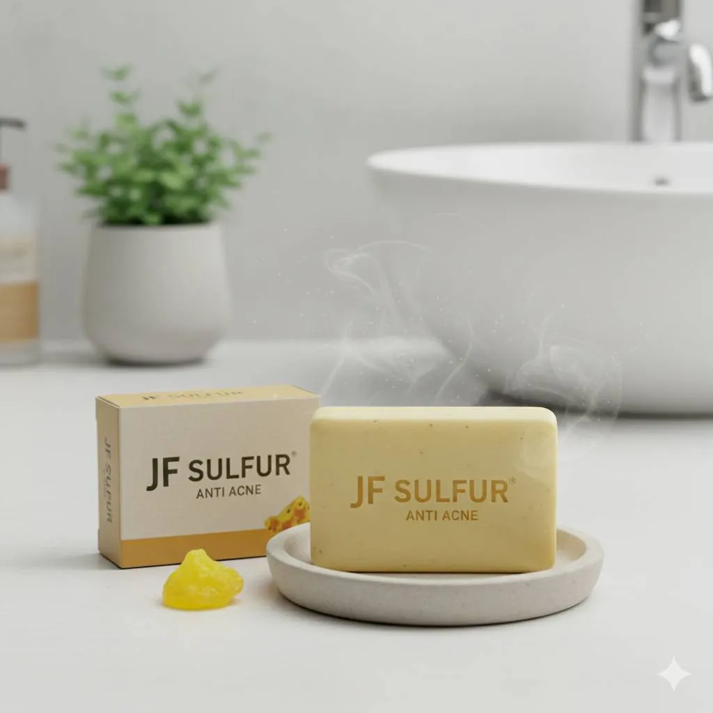 Langkah-Langkah Cara Menggunakan Sabun JF Sulfur Anti Acne (c) Ilustrasi AI