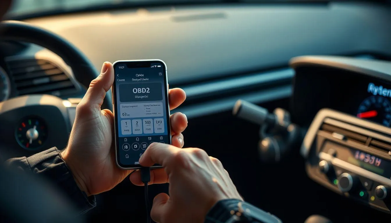 Cara Menggunakan Scanner Mobil dengan Aplikasi Smartphone (c) Ilustrasi AI