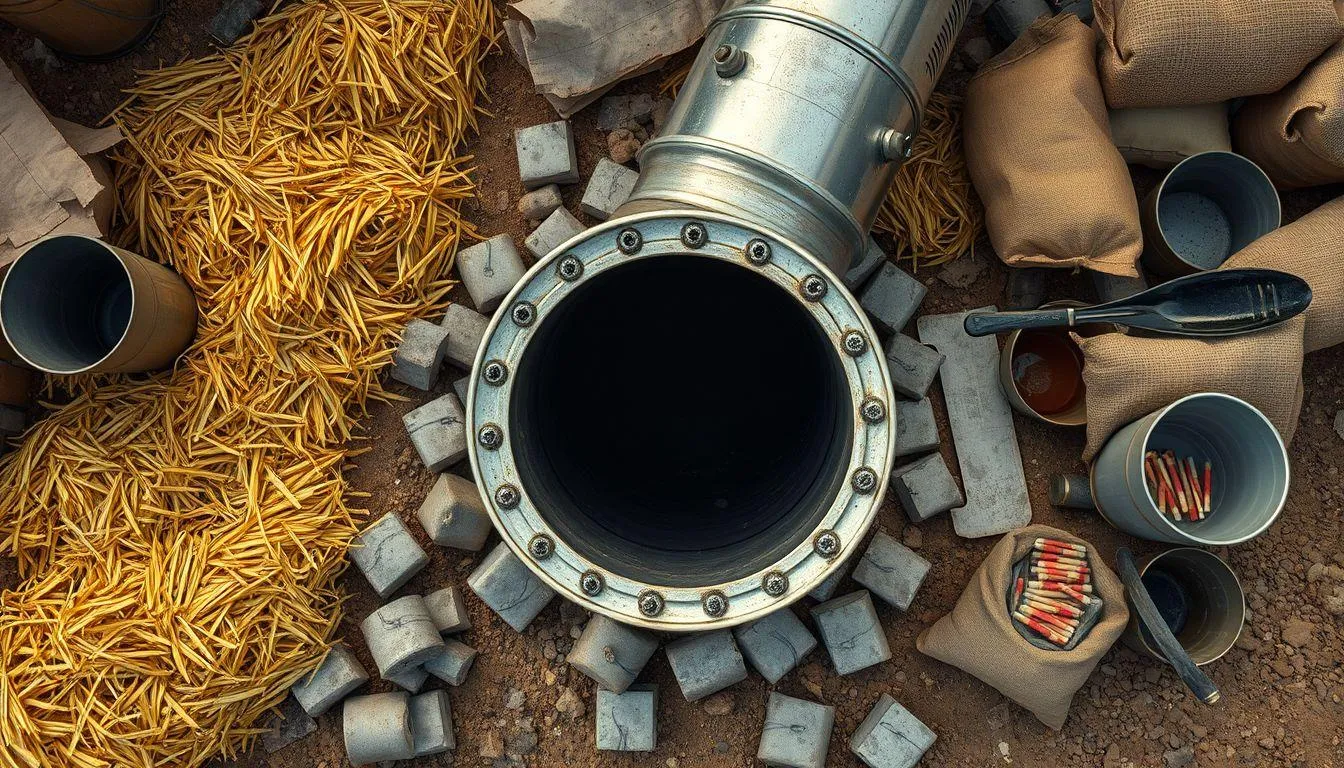 Cara Membuat Sekam Bakar untuk Pupuk (c) Ilustrasi AI