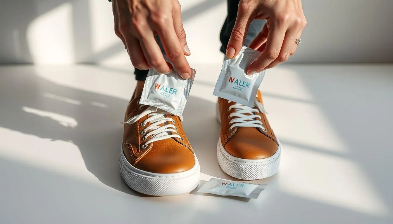 Langkah-Langkah Menggunakan Silica Gel pada Sepatu (c) Ilustrasi AI