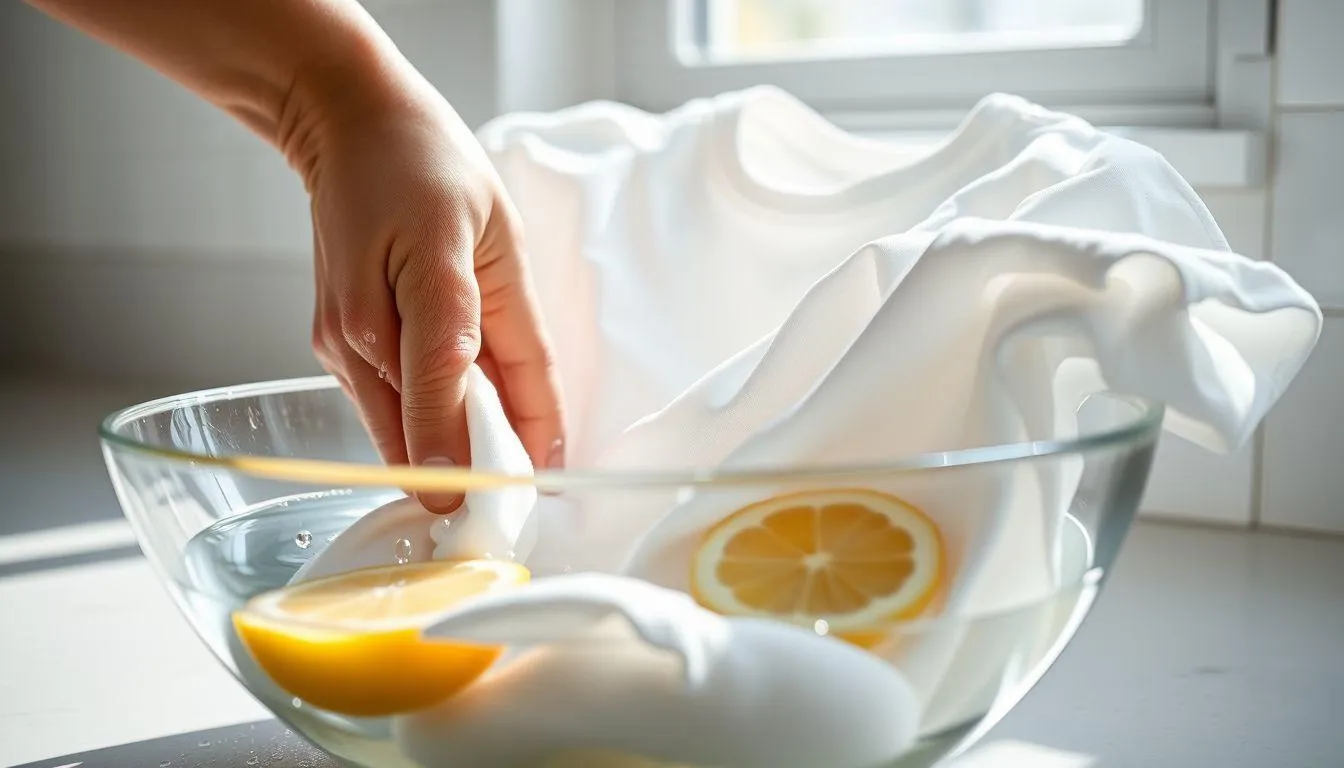 Perawatan Rutin Baju Putih dengan Sitrun (c) Ilustrasi AI