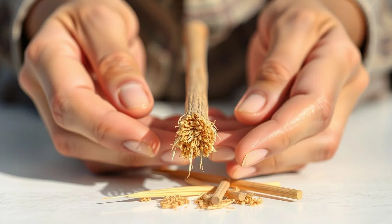 Cara Menggunakan Siwak yang Benar (c) Ilustrasi AI