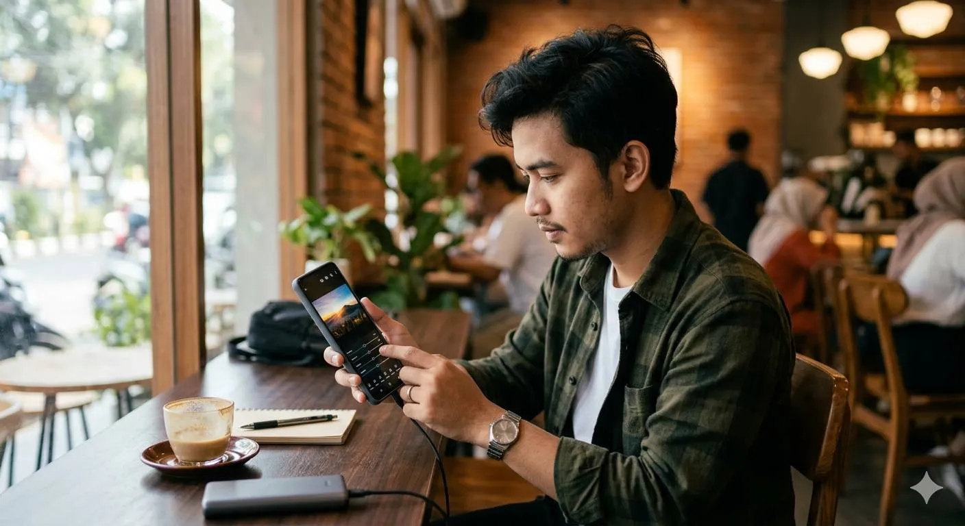 3. Cara Menggunakan Snapseed dengan Fitur Selective Editing dan Brush (c) Ilustrasi AI