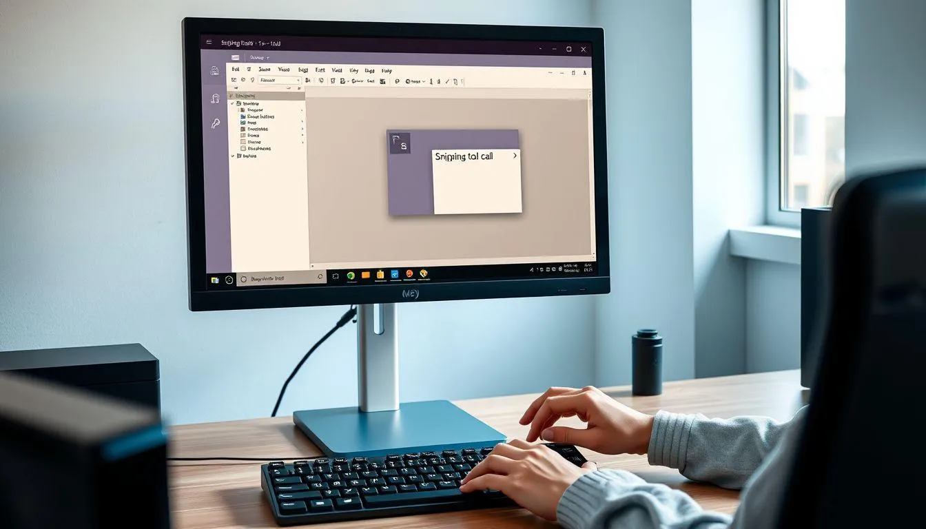 Langkah-Langkah Mengambil Screenshot dengan Snipping Tool (c) Ilustrasi AI