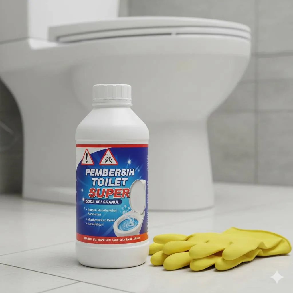 Pertolongan Pertama Jika Terjadi Kontak dengan Soda Api (c) Ilustrasi AI