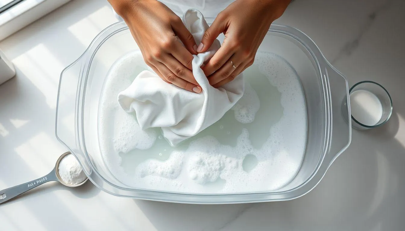 Cara Menggunakan Sodium Percarbonate untuk Pakaian dengan Cuci Tangan (c) Ilustrasi AI