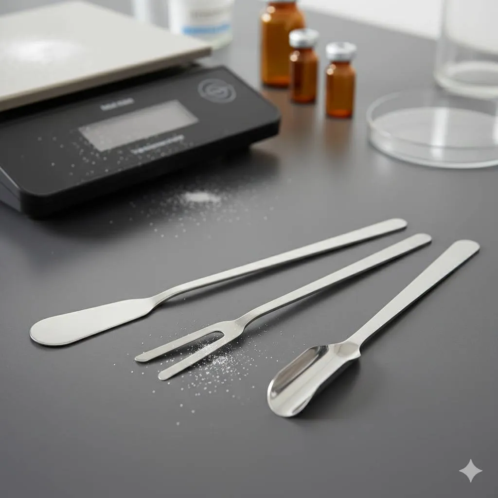 Persiapan Sebelum Menggunakan Spatula Laboratorium (c) Ilustrasi AI