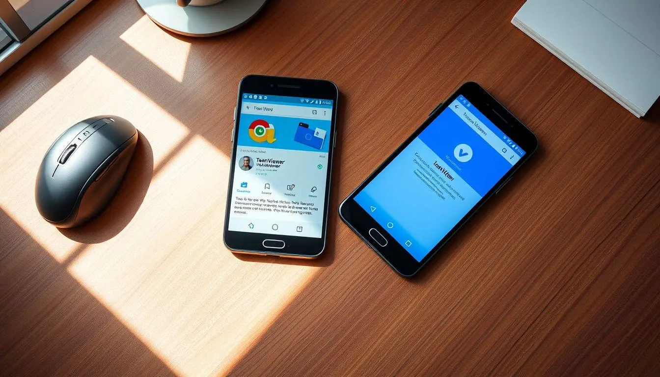 1. Cara Menginstal Aplikasi TeamViewer di Kedua HP Android (c) Ilustrasi AI