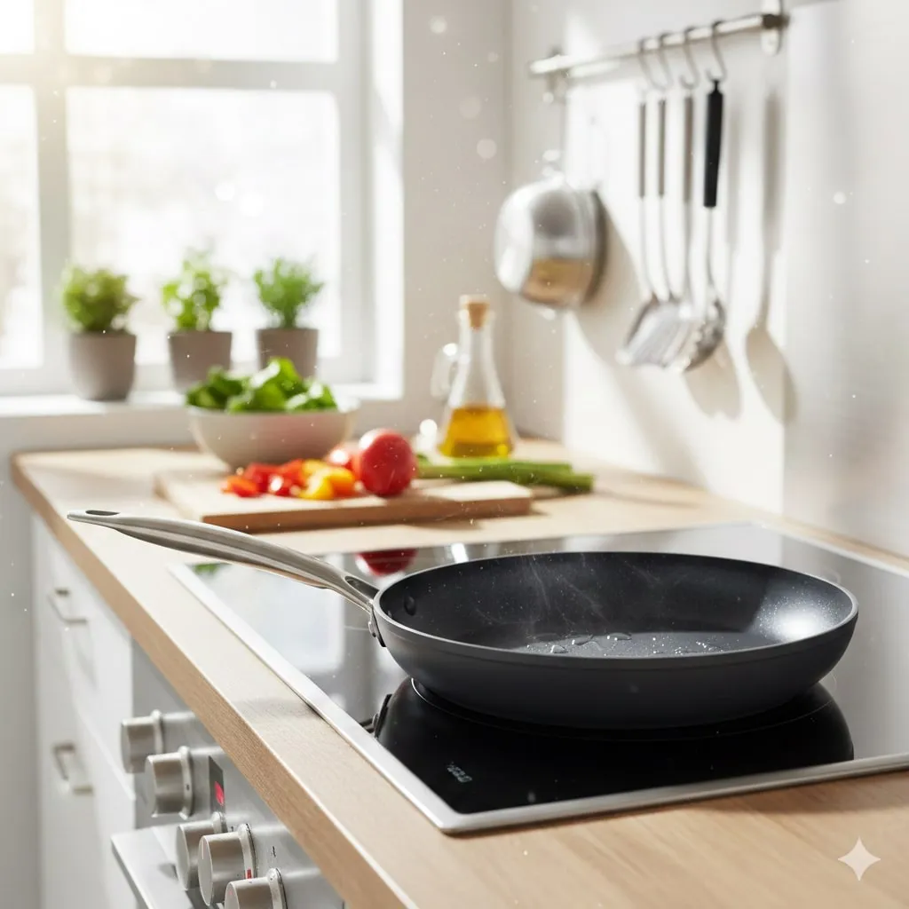 Proses Seasoning Teflon untuk Hasil Maksimal (c) Ilustrasi AI