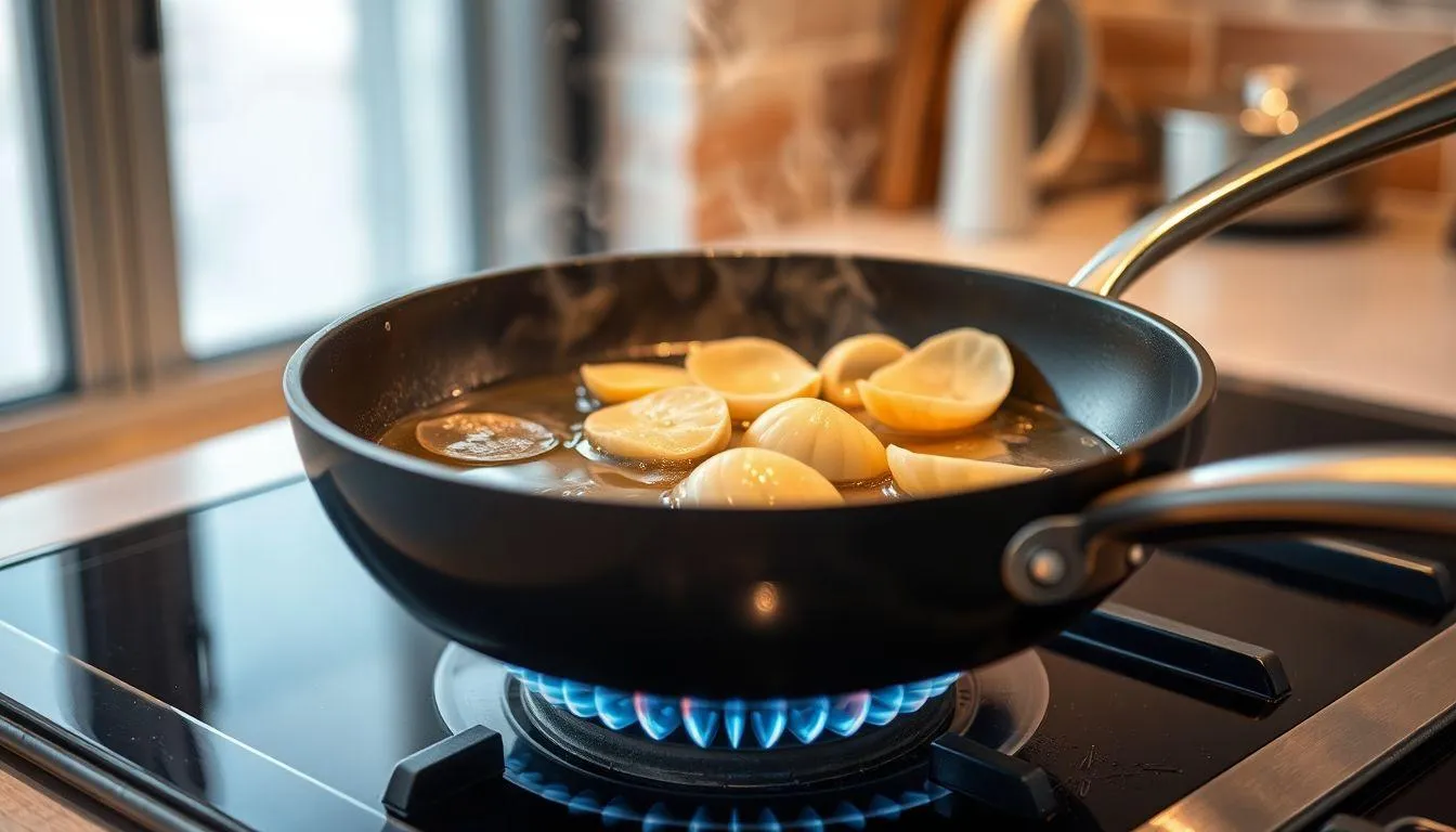 Teknik Seasoning Teflon dengan Metode Pemanasan (c) Ilustrasi AI