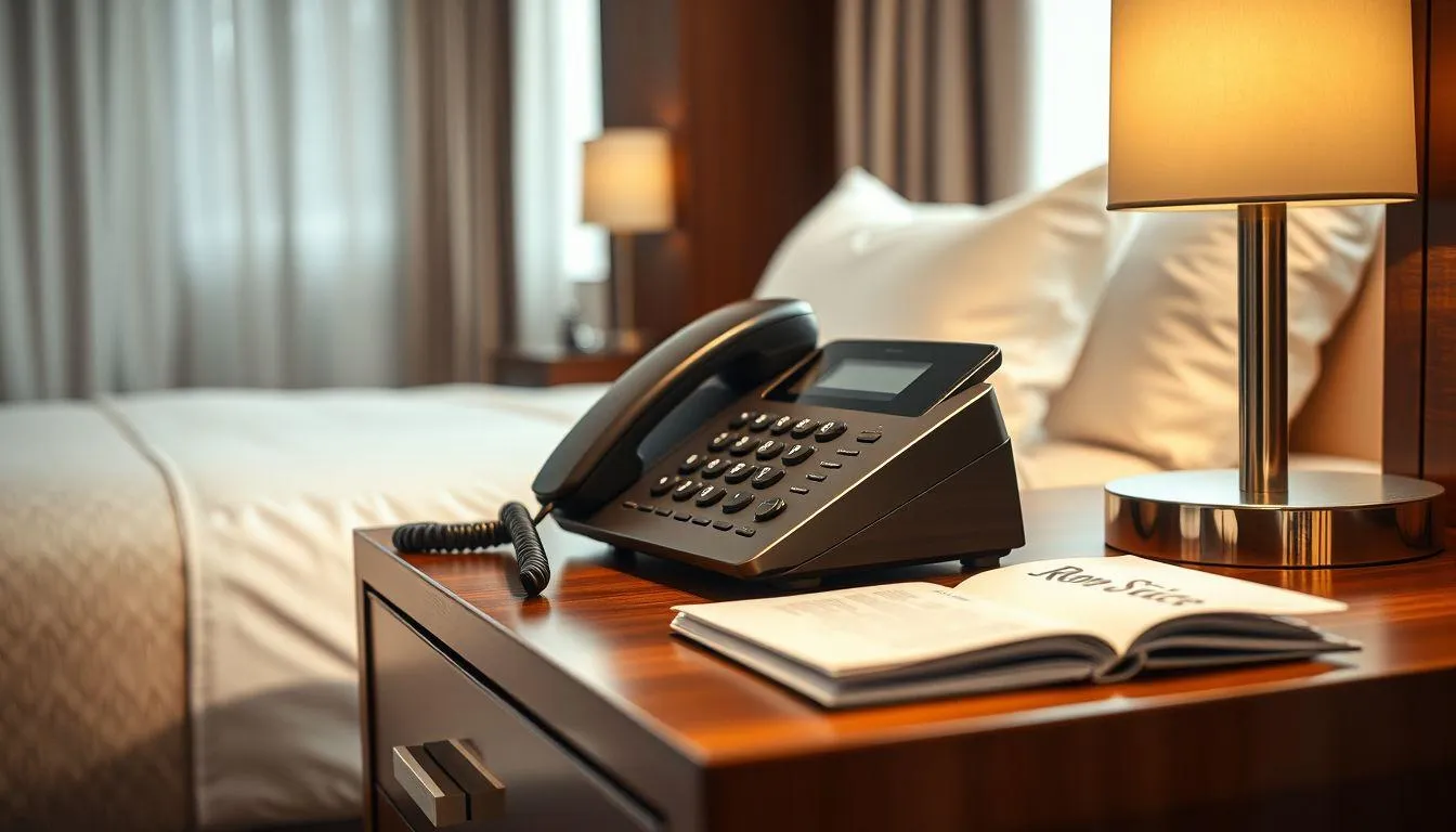 Mengenal Fungsi dan Jenis Telepon Hotel (c) Ilustrasi AI