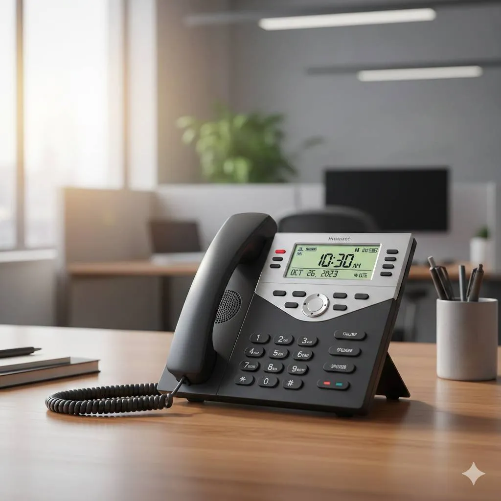 Mengenal Jenis dan Fungsi Telepon Kantor (c) Ilustrasi AI