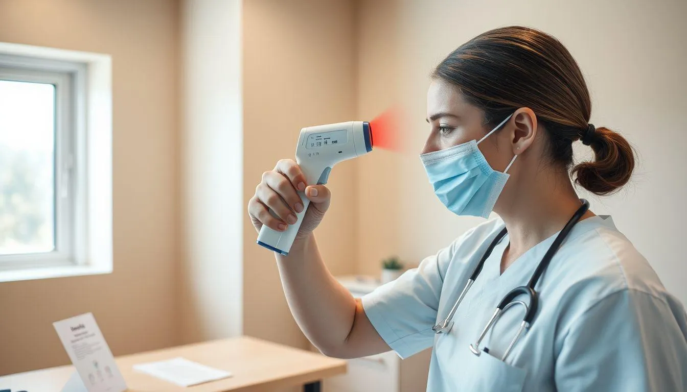 4. Cara Meningkatkan Akurasi Saat Menggunakan Termometer Tembak (c) Ilustrasi AI