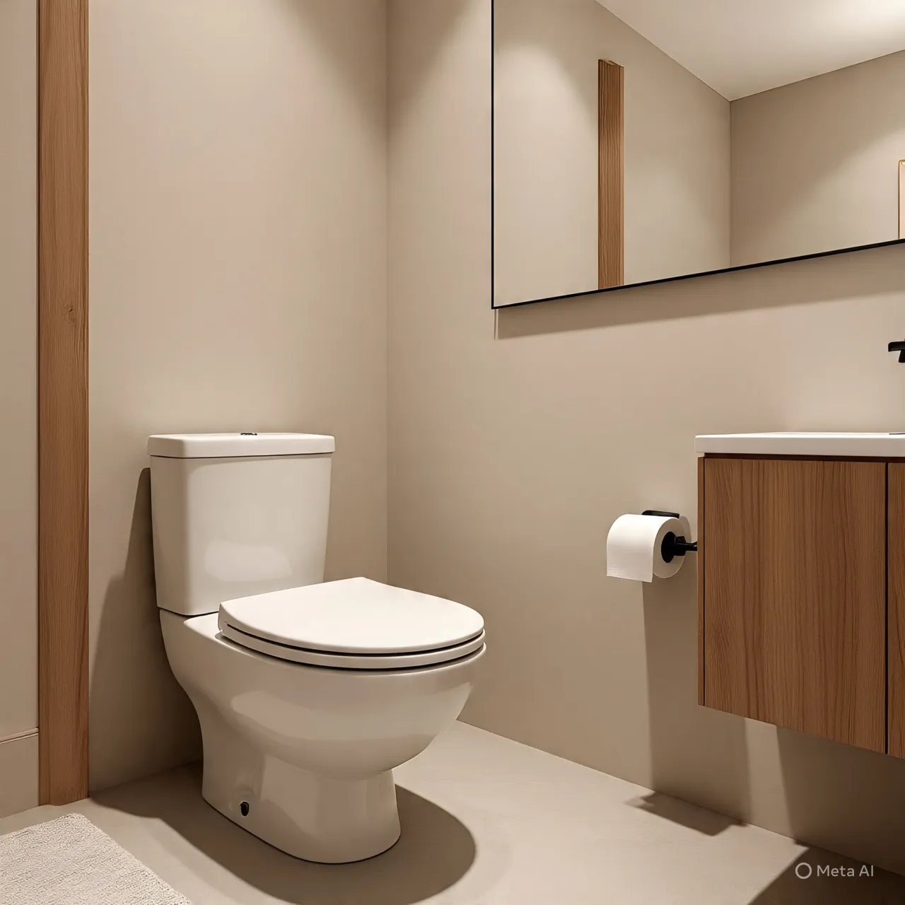 Langkah-Langkah Menggunakan Toilet Duduk Tanpa Flush (c) Ilustrasi AI