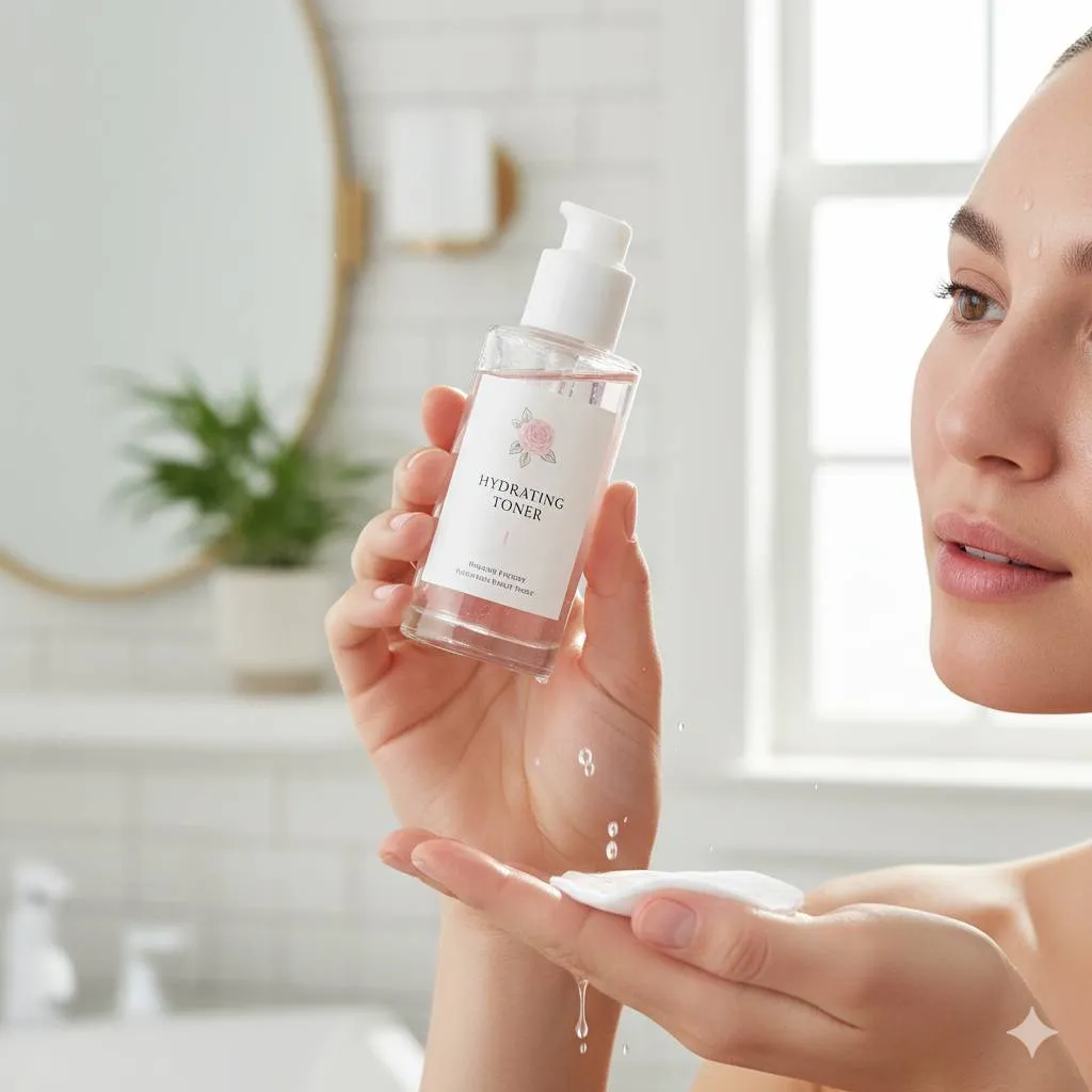 Langkah-Langkah Cara Menggunakan Toner yang Benar (c) Ilustrasi AI