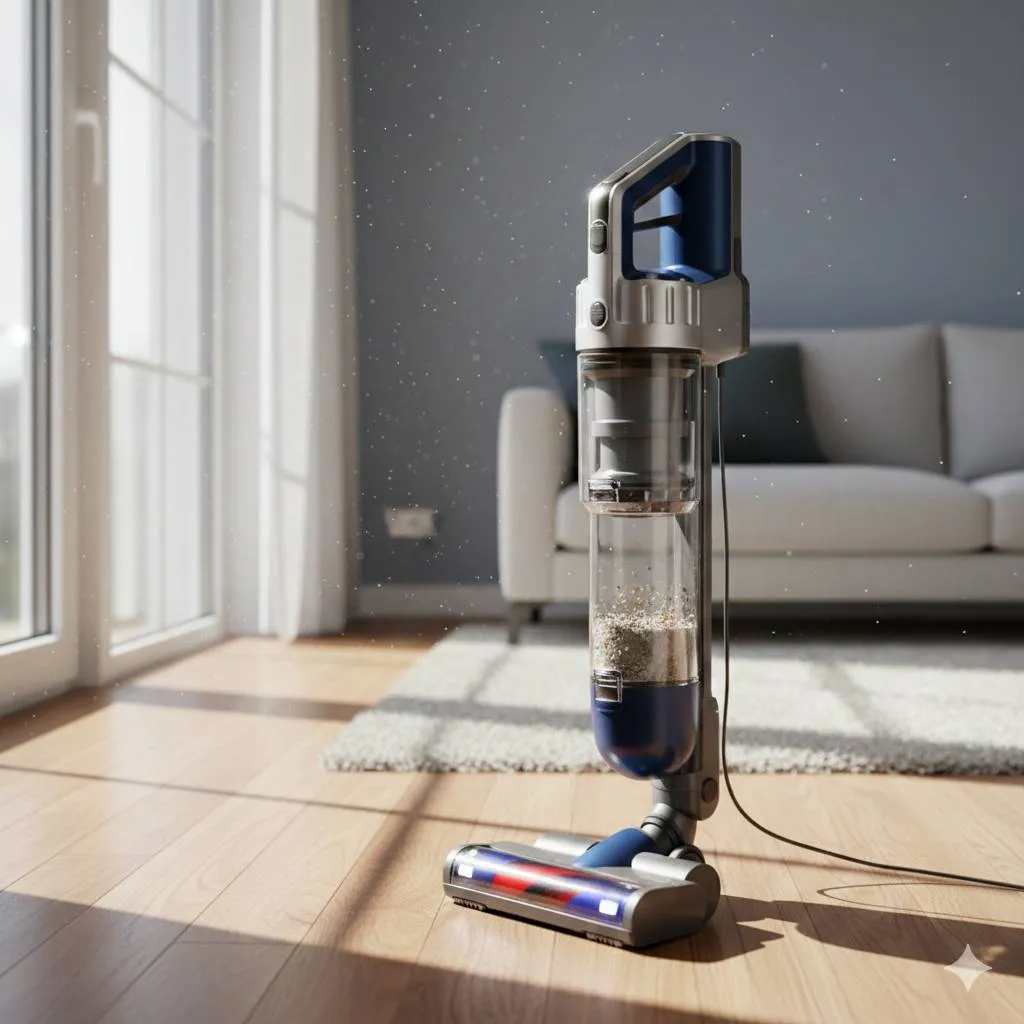 Langkah-Langkah Menggunakan Vacuum Cleaner (c) Ilustrasi AI