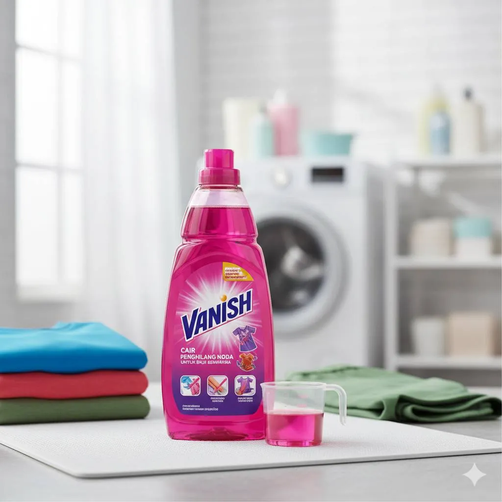 Manfaat Menggunakan Vanish Cair untuk Baju Berwarna (c) Ilustrasi AI
