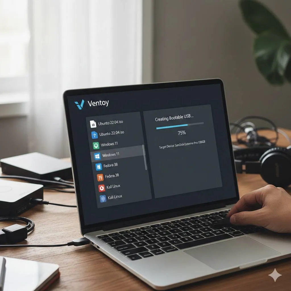 Langkah-Langkah Instalasi Ventoy ke USB (c) Ilustrasi AI