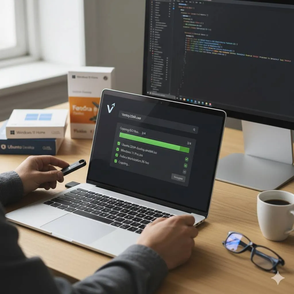 Cara Menambahkan File ISO ke Ventoy (c) Ilustrasi AI