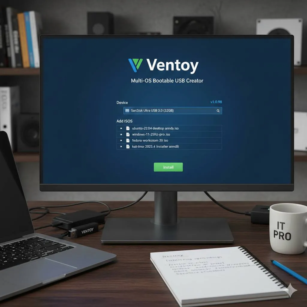 Tips dan Troubleshooting Ventoy (c) Ilustrasi AI