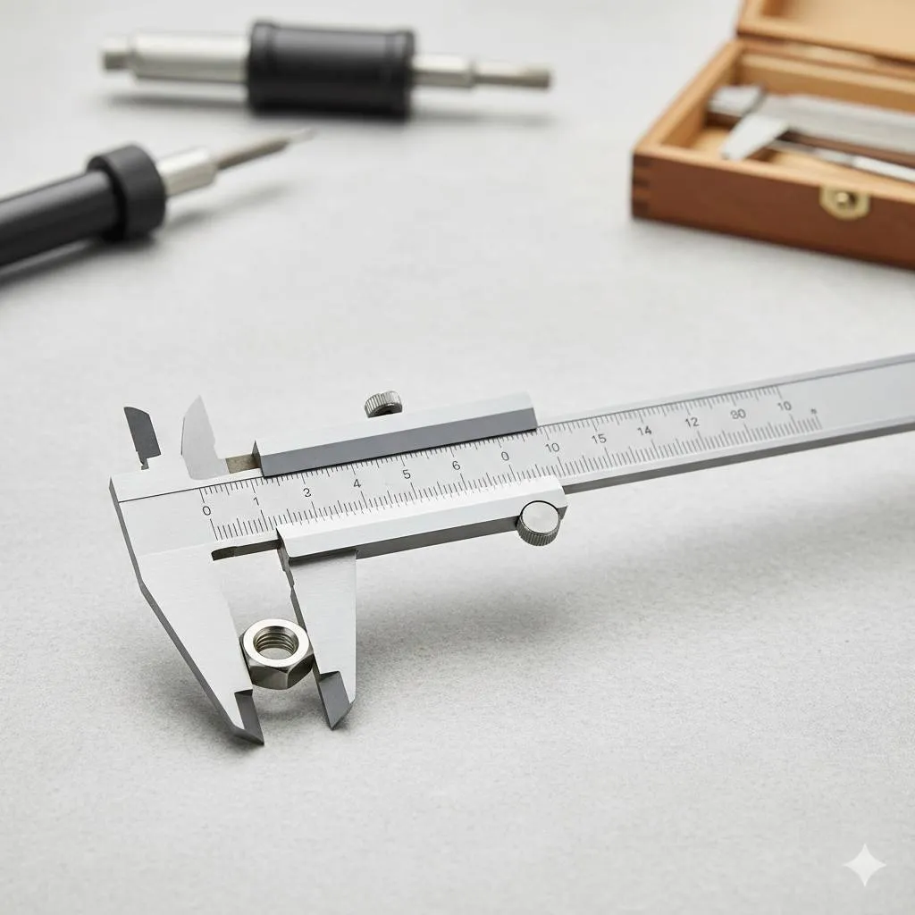 Pengertian dan Fungsi Vernier Caliper (c) Ilustrasi AI