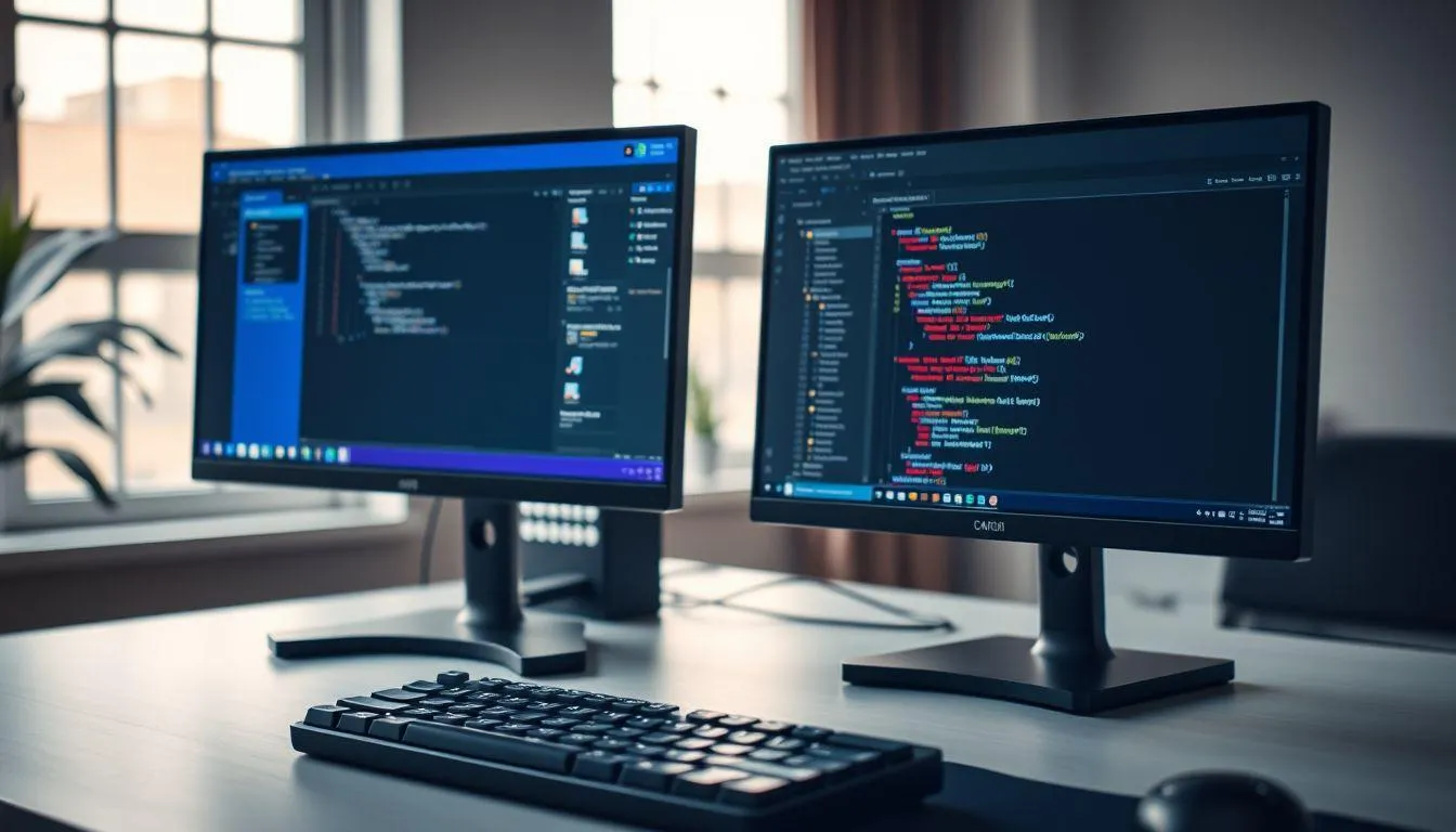 Perbedaan Visual Studio Code dan Visual Studio (c) Ilustrasi AI