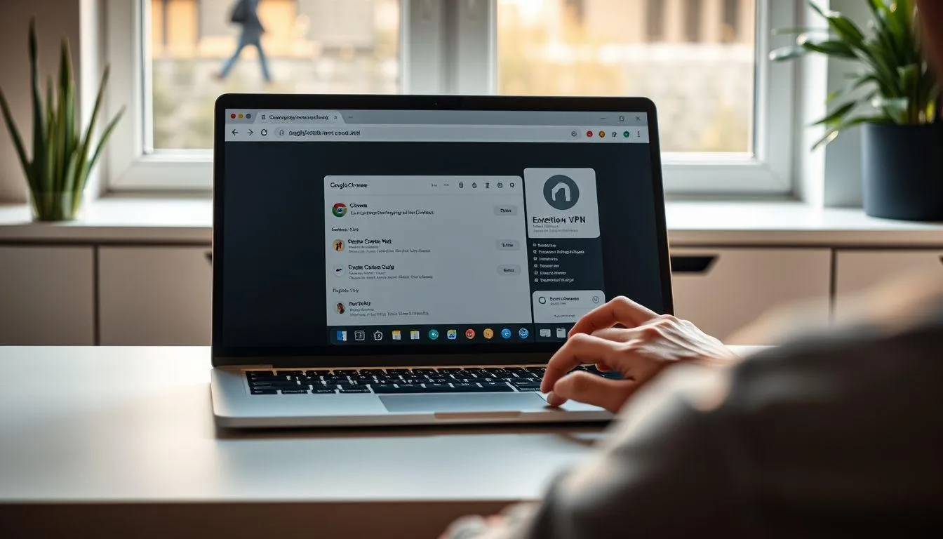 7. Cara Menggunakan VPN di Laptop dengan Extension Browser (c) Ilustrasi AI