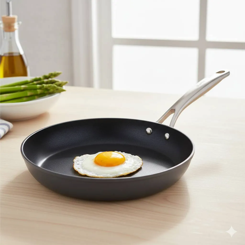 Persiapan Wajan Baru Sebelum Digunakan (c) Ilustrasi AI