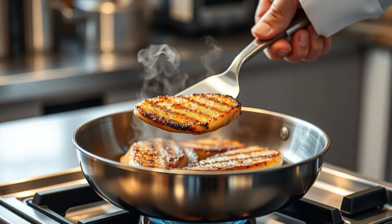 Tips Menghindari Makanan Lengket Saat Memasak (c) Ilustrasi AI