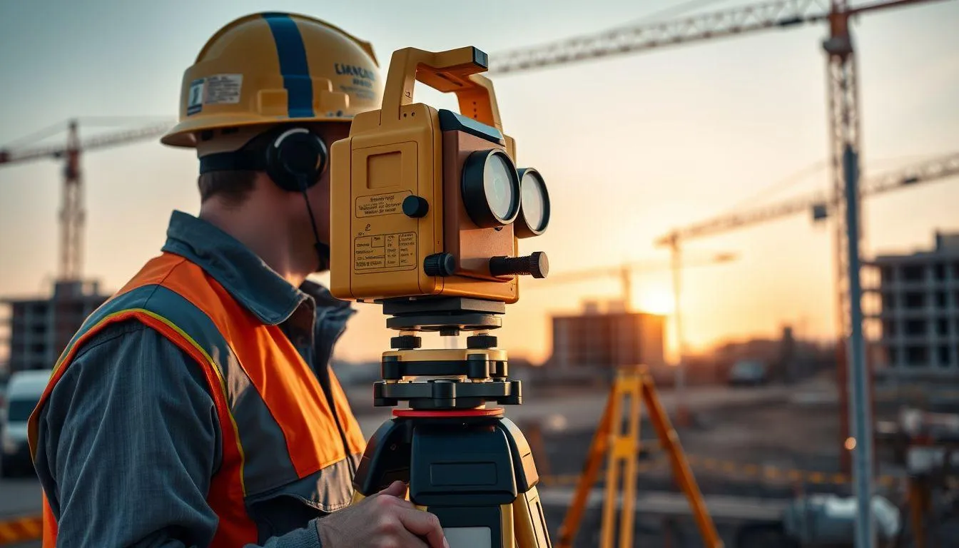 4. Cara Menggunakan Waterpass pada Tripod untuk Survei Lahan (c) Ilustrasi AI
