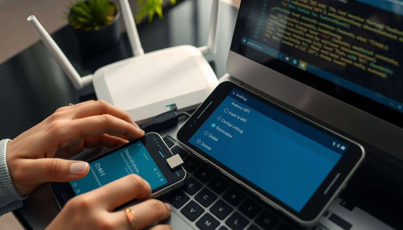 4. Cara Melihat Password WiFi Melalui Halaman Router dan ADB (c) Ilustrasi AI