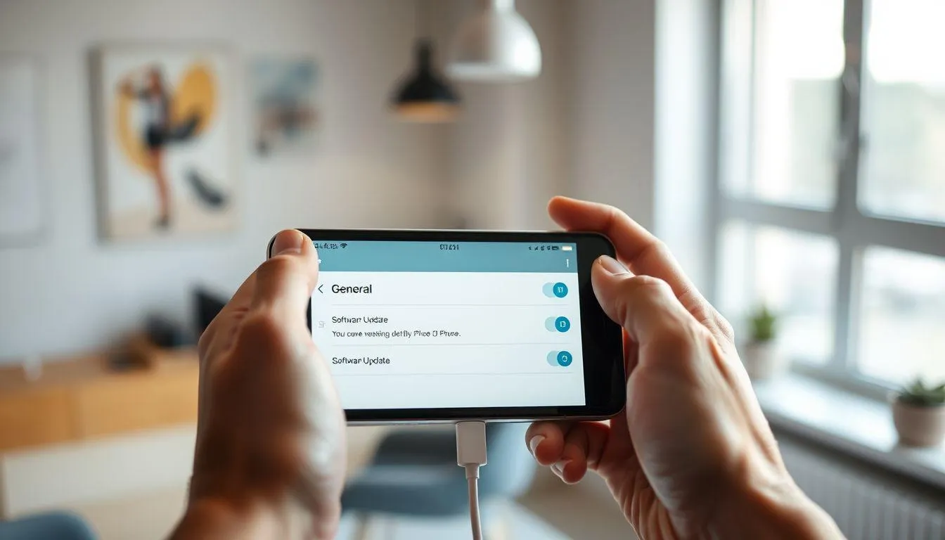 Memperbarui dan Mengoptimalkan Sistem iOS (c) Ilustrasi AI