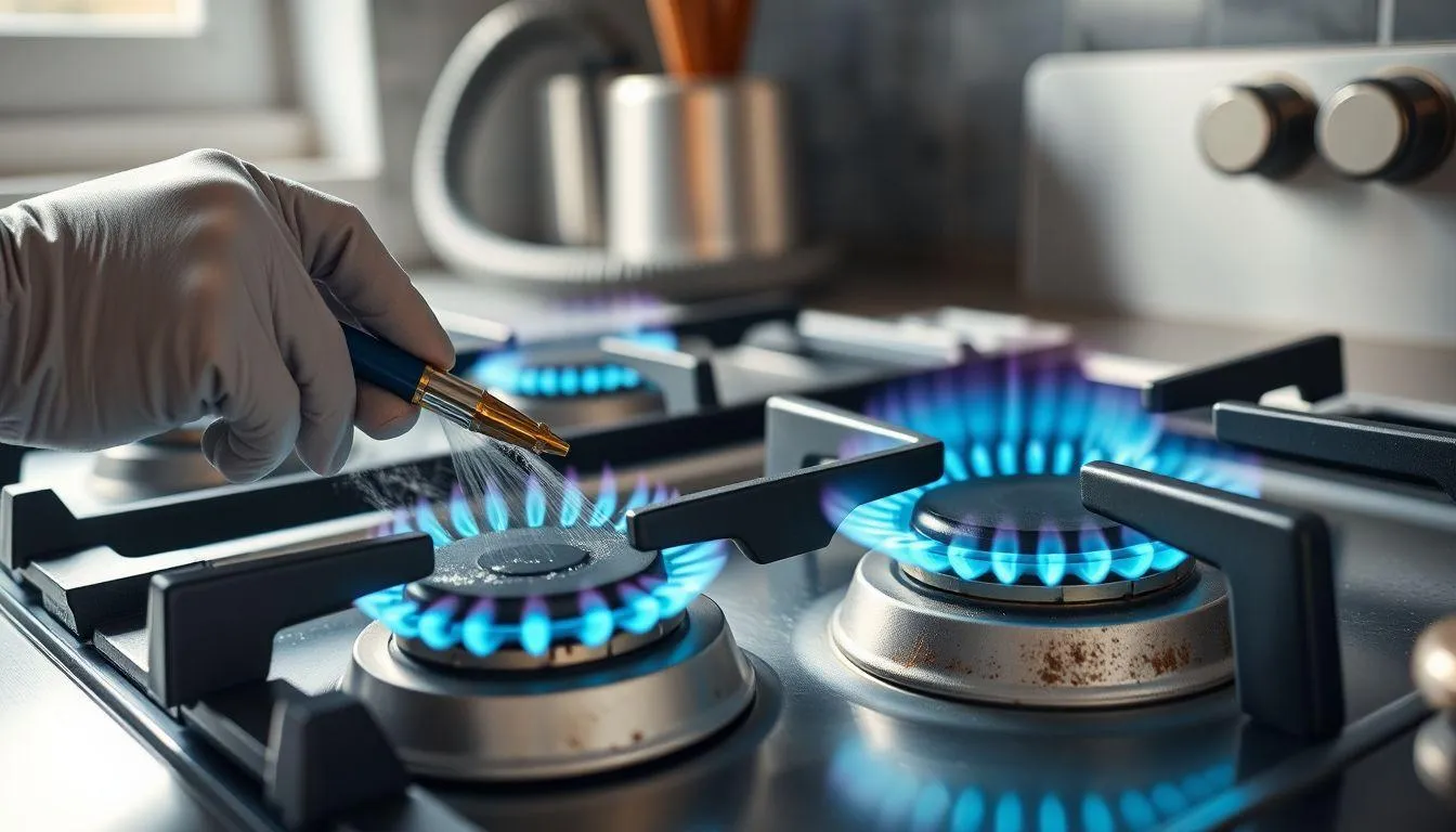 Perawatan Kompor dan Sistem Gas (c) Ilustrasi AI