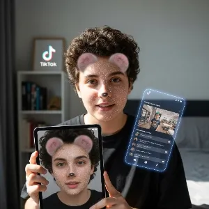 Memahami Filter TikTok (c) Ilustrasi AI