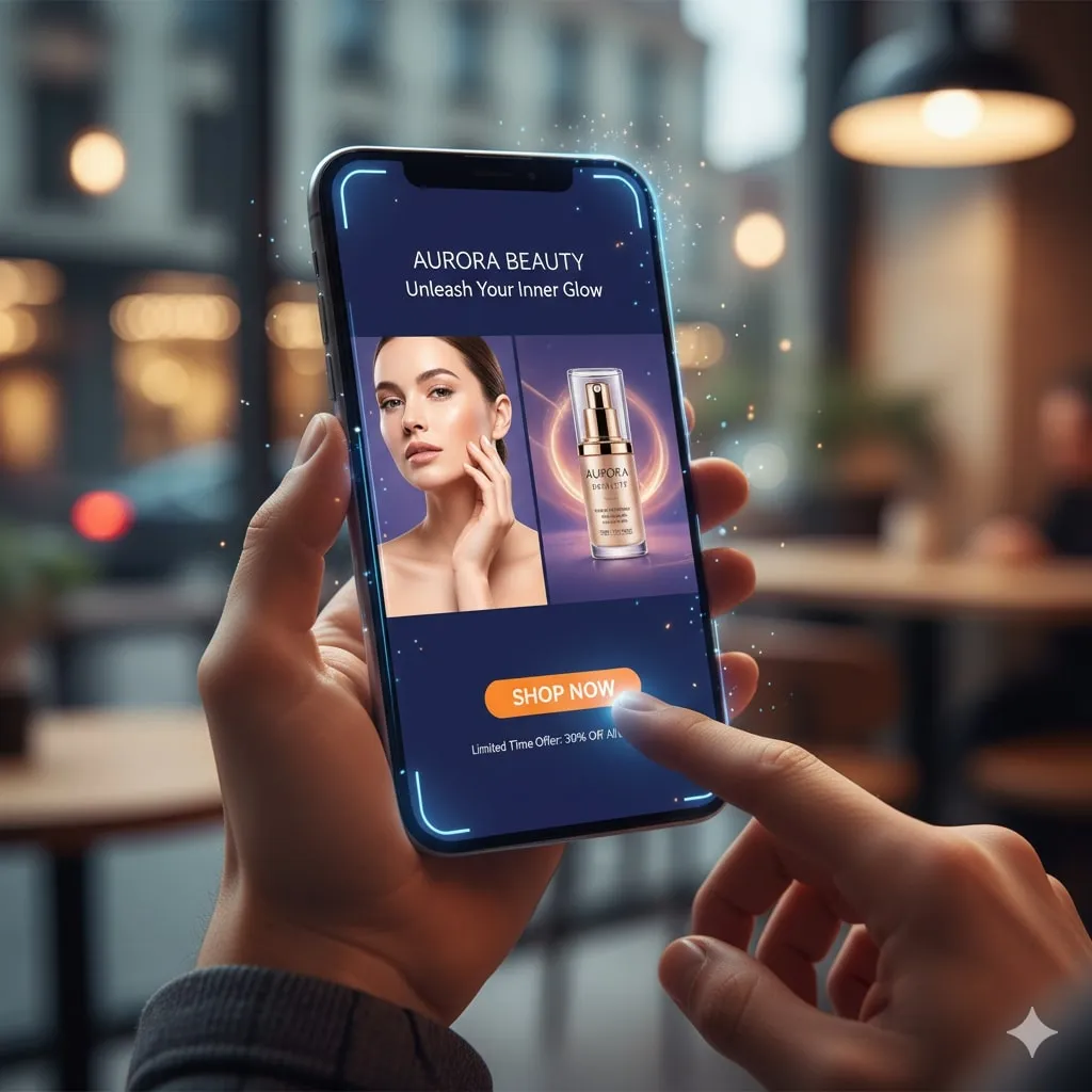 Pengertian dan Penyebab Iklan Muncul di HP (c) Ilustrasi AI