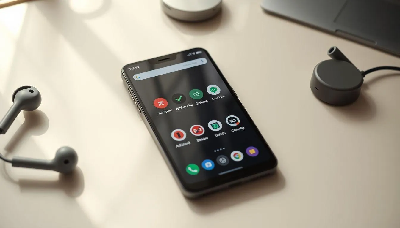 Penggunaan Aplikasi Pemblokir Iklan yang Aman (c) Ilustrasi AI