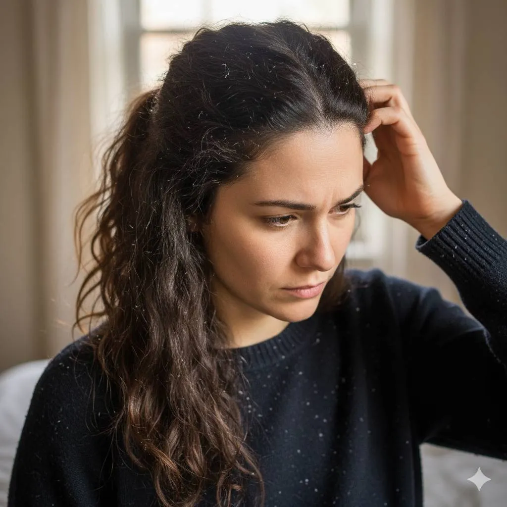 Cara Menghilangkan Ketombe Menggunakan Garam (c) Ilustrasi AI